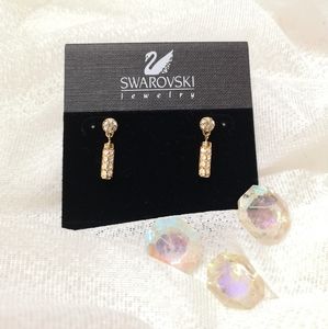Gold Swavorski Earrings